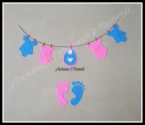 Baby Shower Rangoli Designs Pics Images