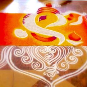 Baby Shower Rangoli Design Images download