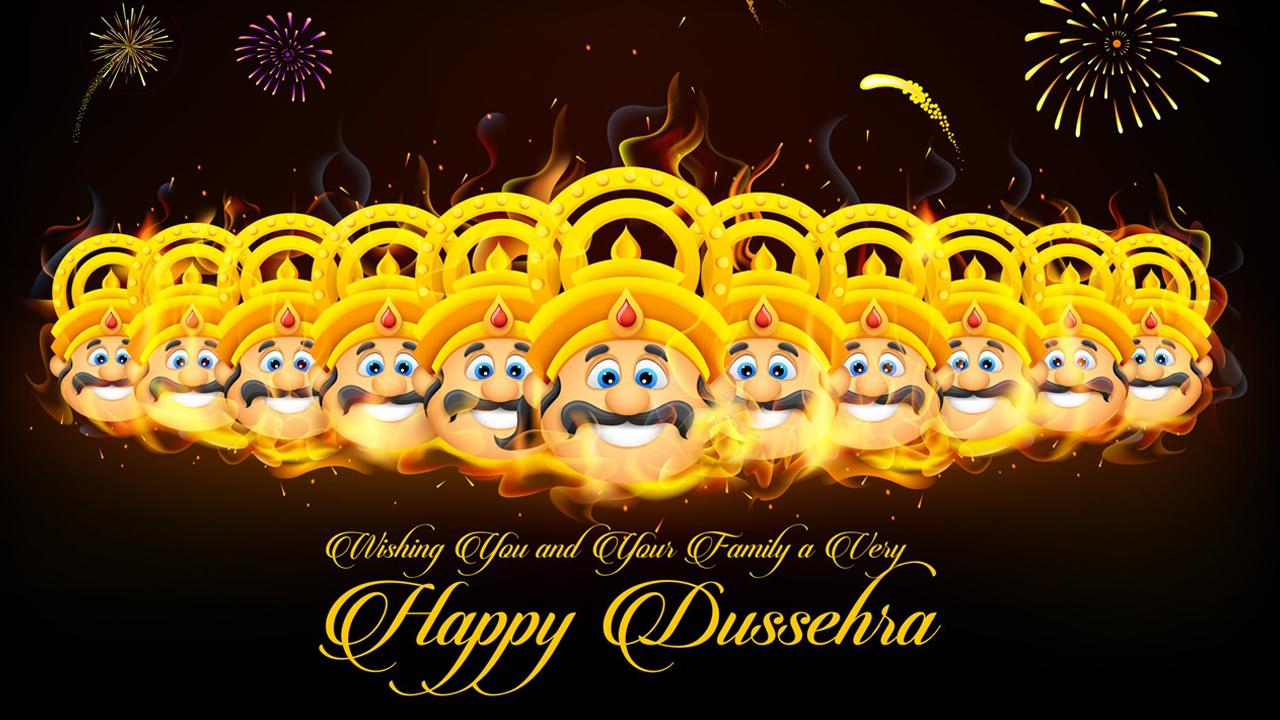 Happy Dussehra HD Wallpaper