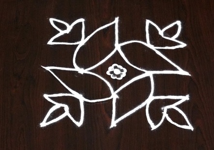 Small Hand free Rangoli Designs for daily use