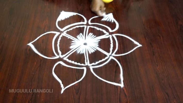 Home Floor rangoli designs with chalk