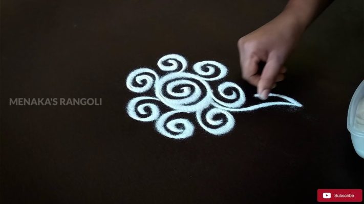Small Rangoli Designs images with dots