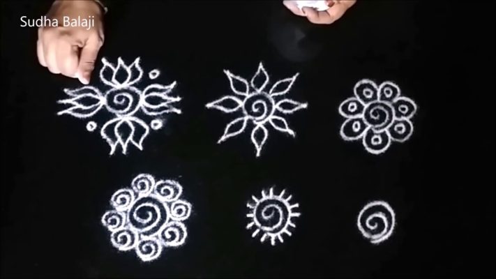 Small Rangoli Designs images for daily use