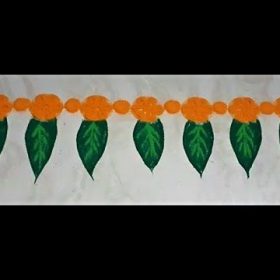 Straight Line Rangoli Designs