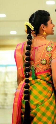 Traditional Hairstyle For Engagement In Saree In All Wedding Seasons
