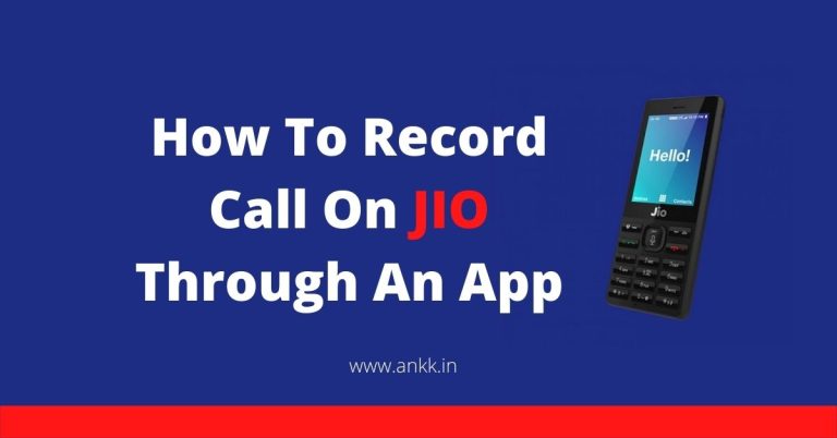 How To Record Call On Jio Through An App | jio call recording app