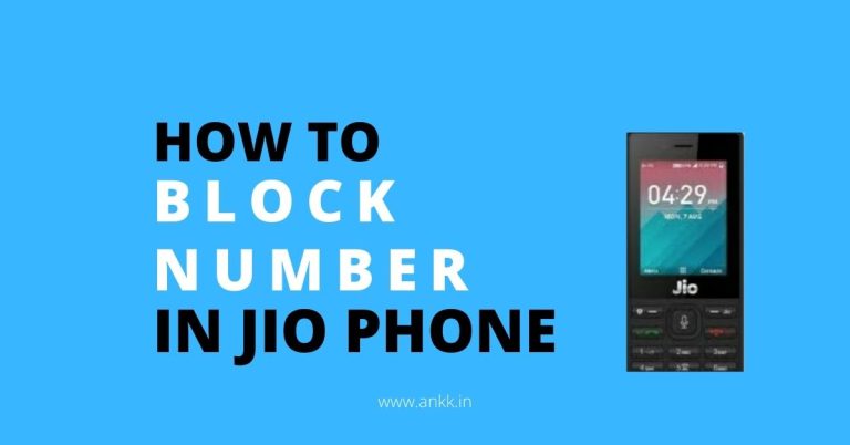 How to Block Number in Jio Phone?