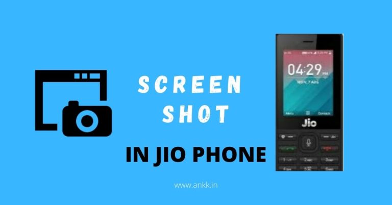 How to Take Screenshot In Jio Phone?