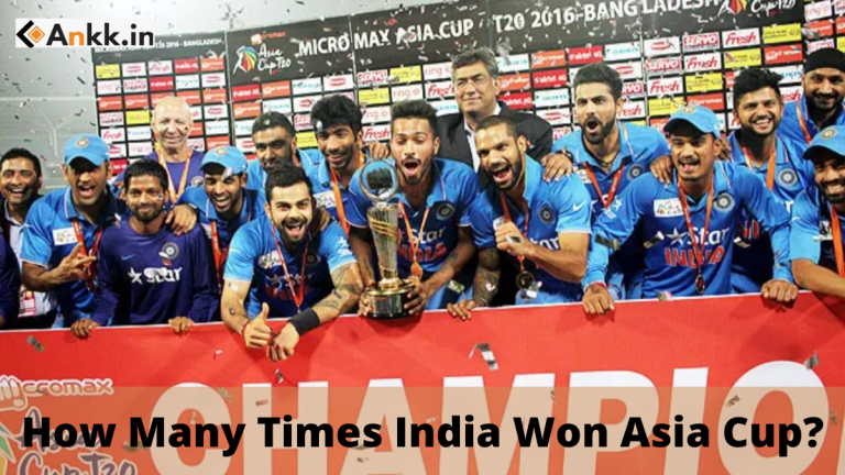 How Many Times has India Won Asia Cup?