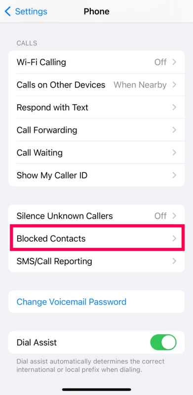 How To See Blocked Numbers on iPhone